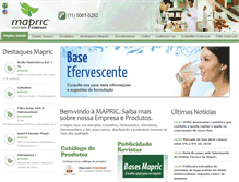 Tablet Screenshot of mapric.com.br